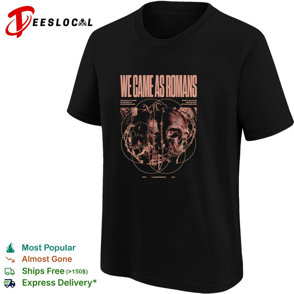 We Came As Romans skulls barbed wire poster shirt