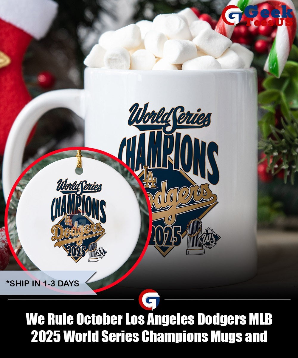 We Rule October Los Angeles Dodgers MLB 2025 World Series Champions shirt