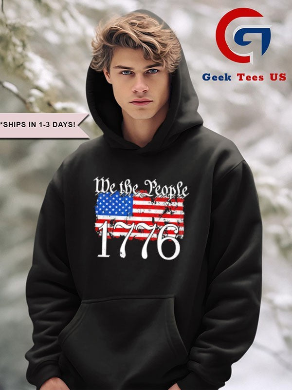 We The People 1776 USA flag shirt