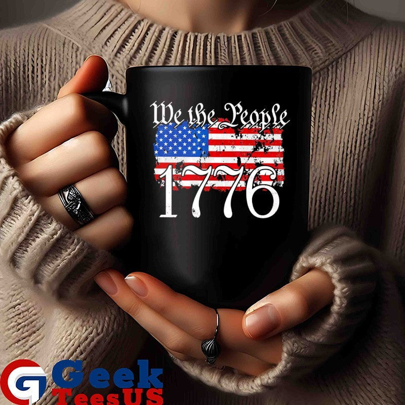 We The People 1776 USA flag shirt