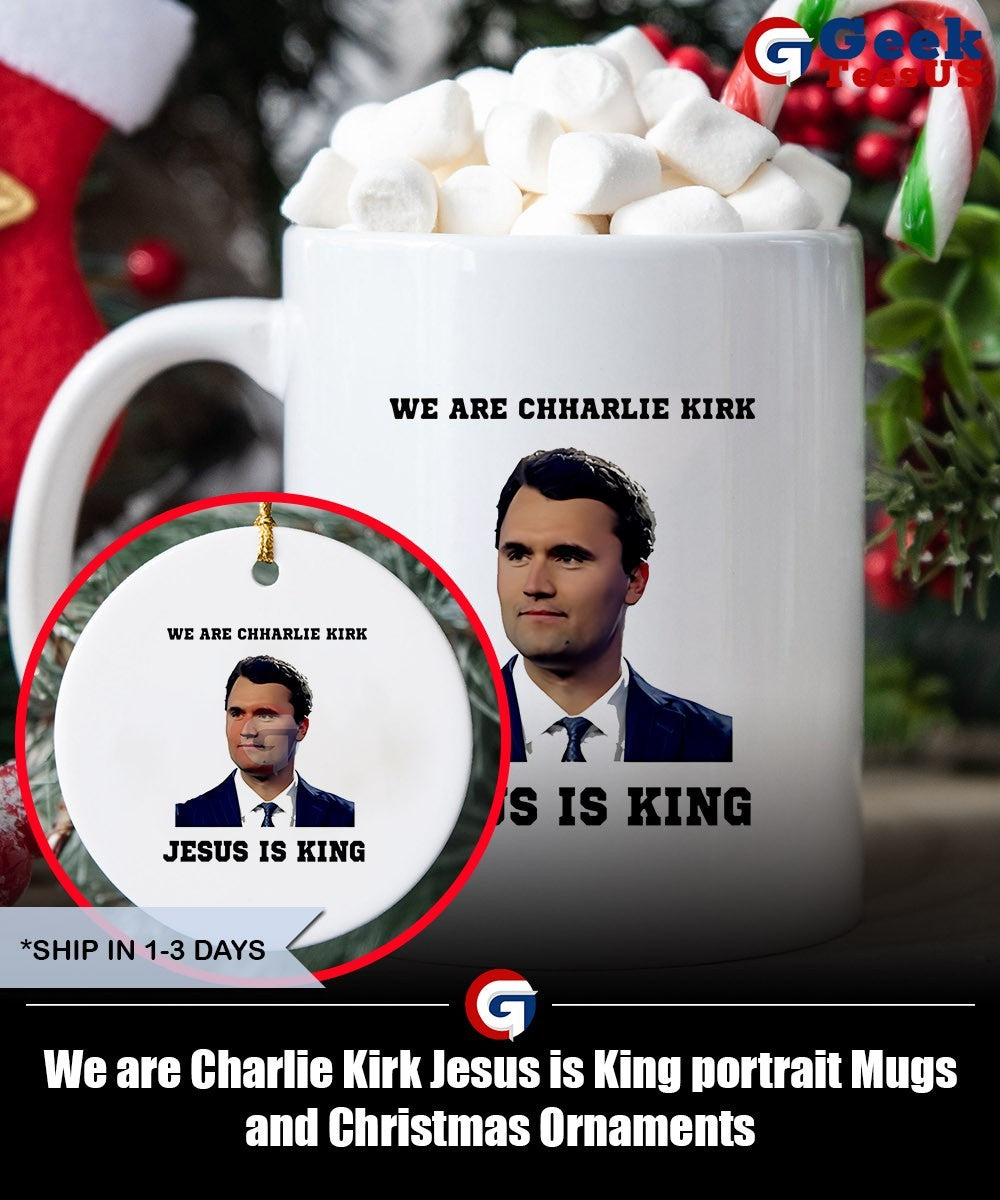 We are Charlie Kirk Jesus is King portrait shirt