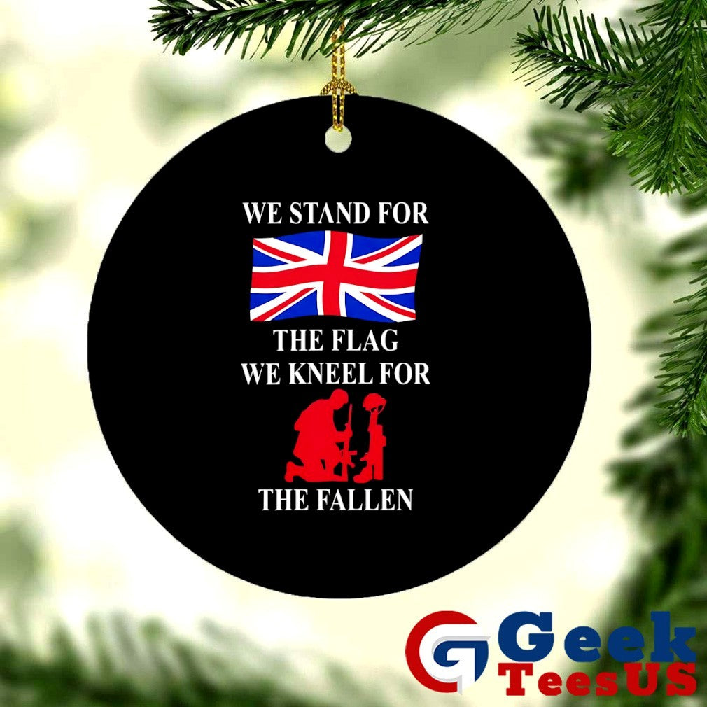We stand for the flag we kneel for the fallen UK flag shirt