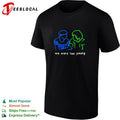 We were too young line art couple shirt