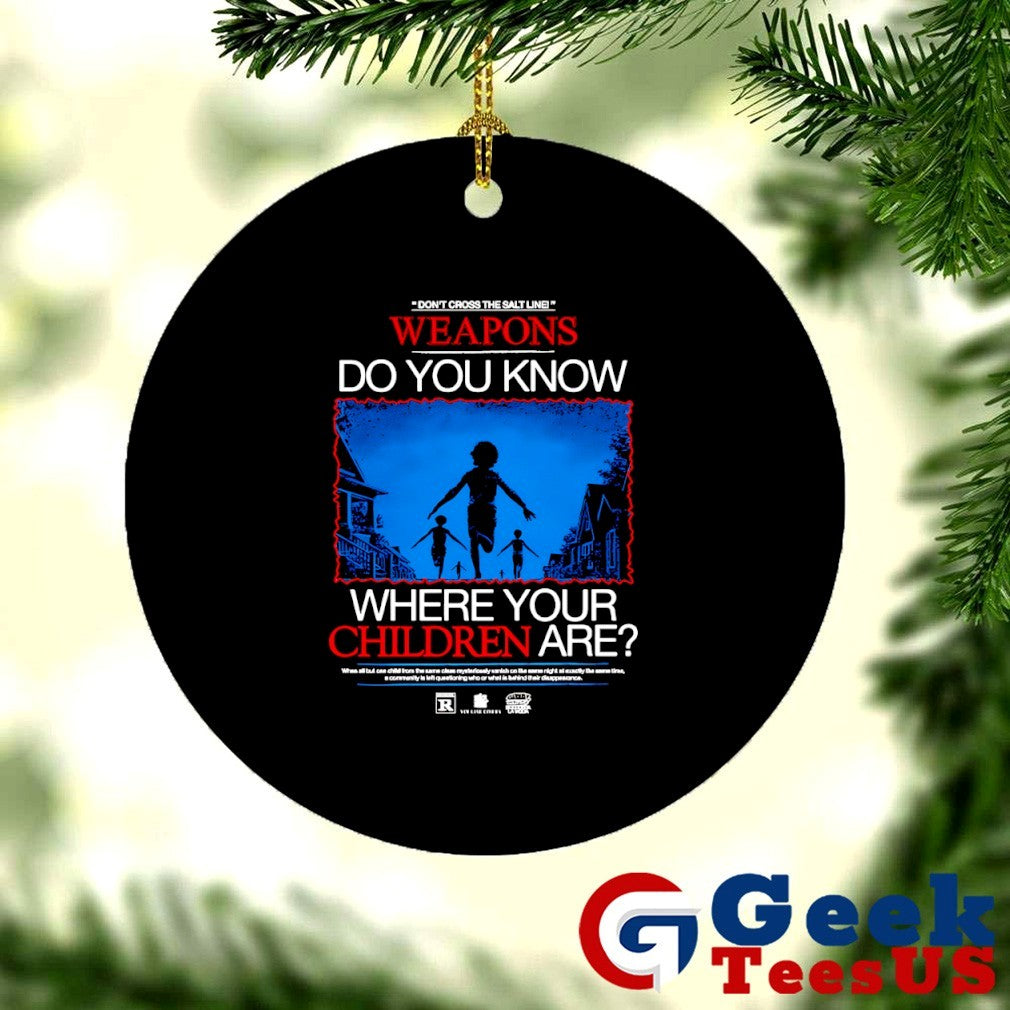 Weapons do you know where your children are shirt