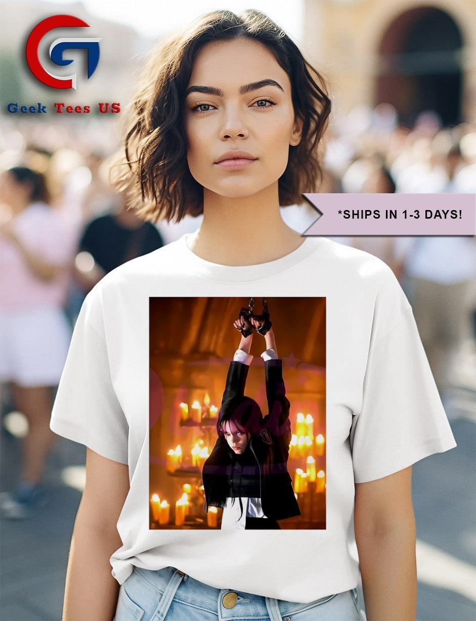 Wednesday Addams Chained Candlelight Gothic shirt
