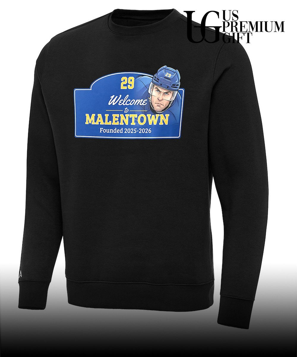 Welcome to Malentown Founded Alex Lyon Buffalo Sabres NHL 2025-2026 shirt
