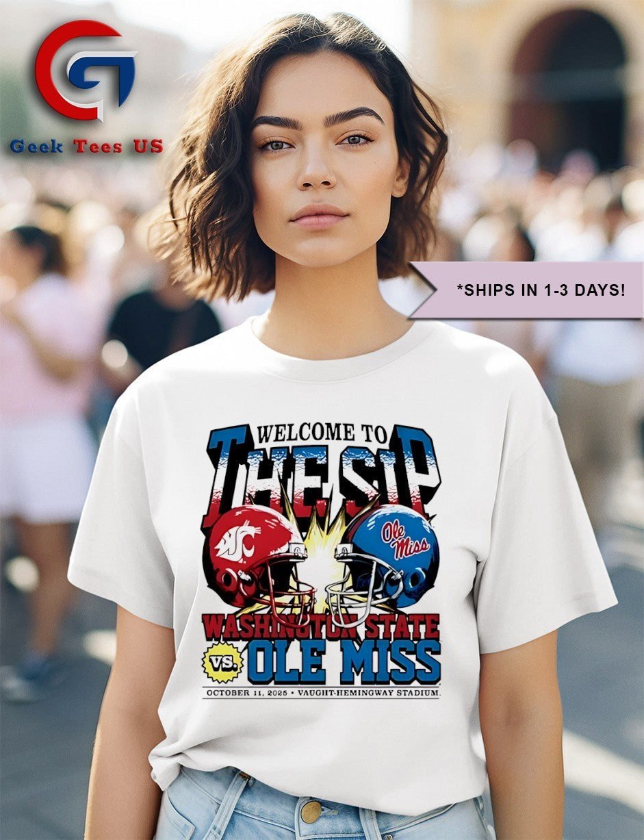 Welcome to the Sip Washington State vs Ole Miss Game Day 2025 shirt