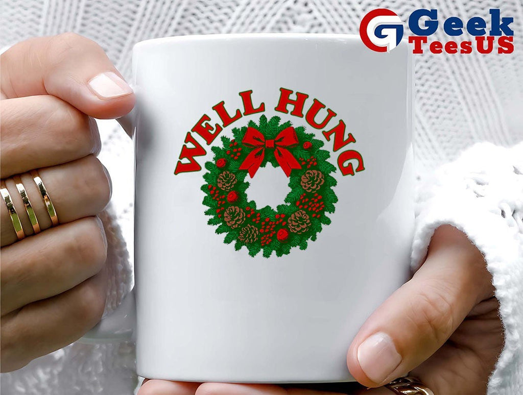 Well Hung Christmas wreath shirt