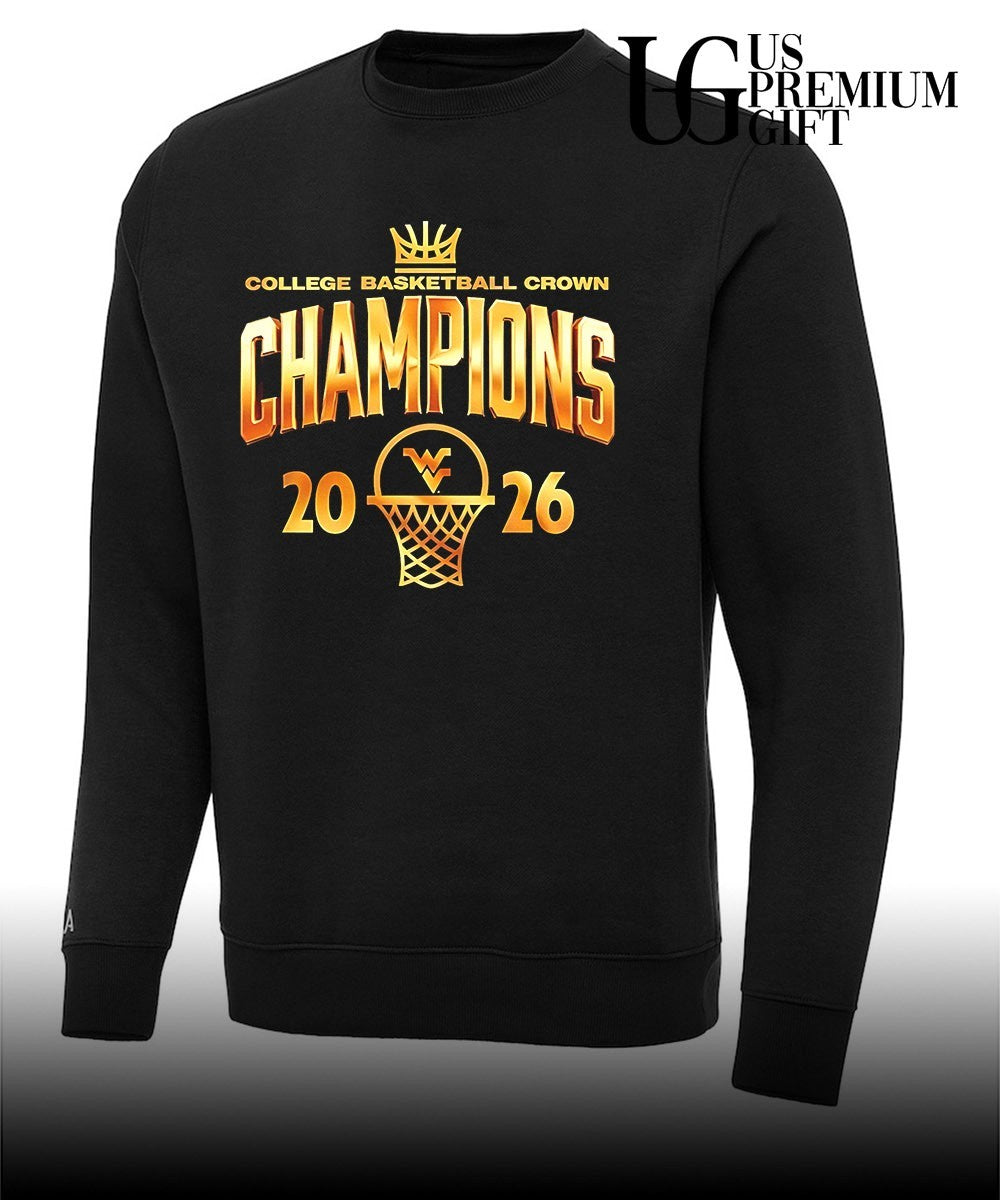 West Virginia Mountaineers Men’s College Basketball Crown Champions 2026 shirt