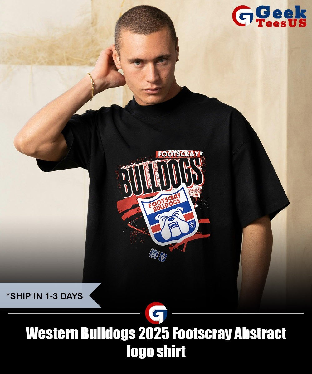 Western Bulldogs 2025 Footscray Abstract logo shirt