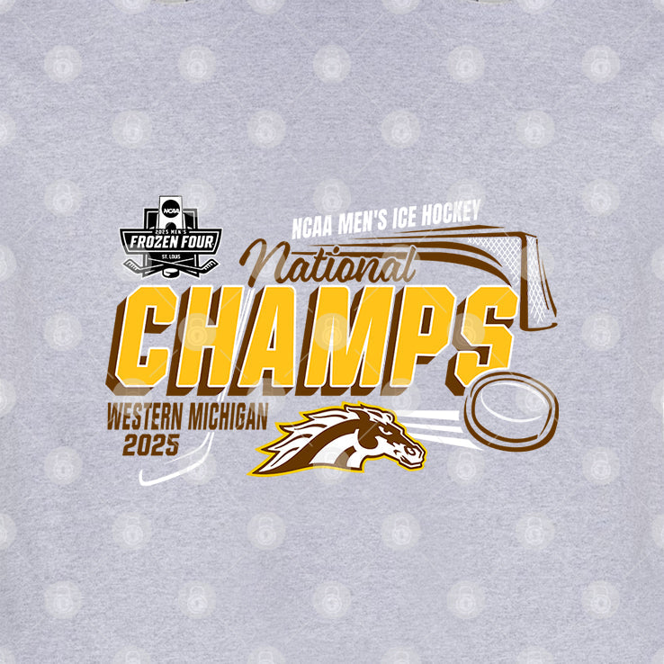 Western Michigan Broncos National Champs 2025 Men’s Hockey T Shirt