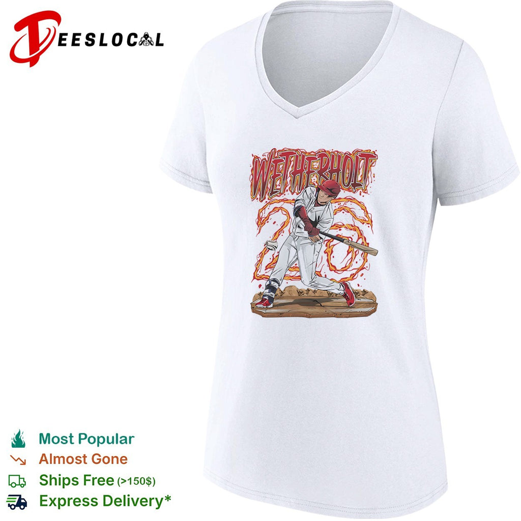 Wetherholt Baseball Player batter sports shirt
