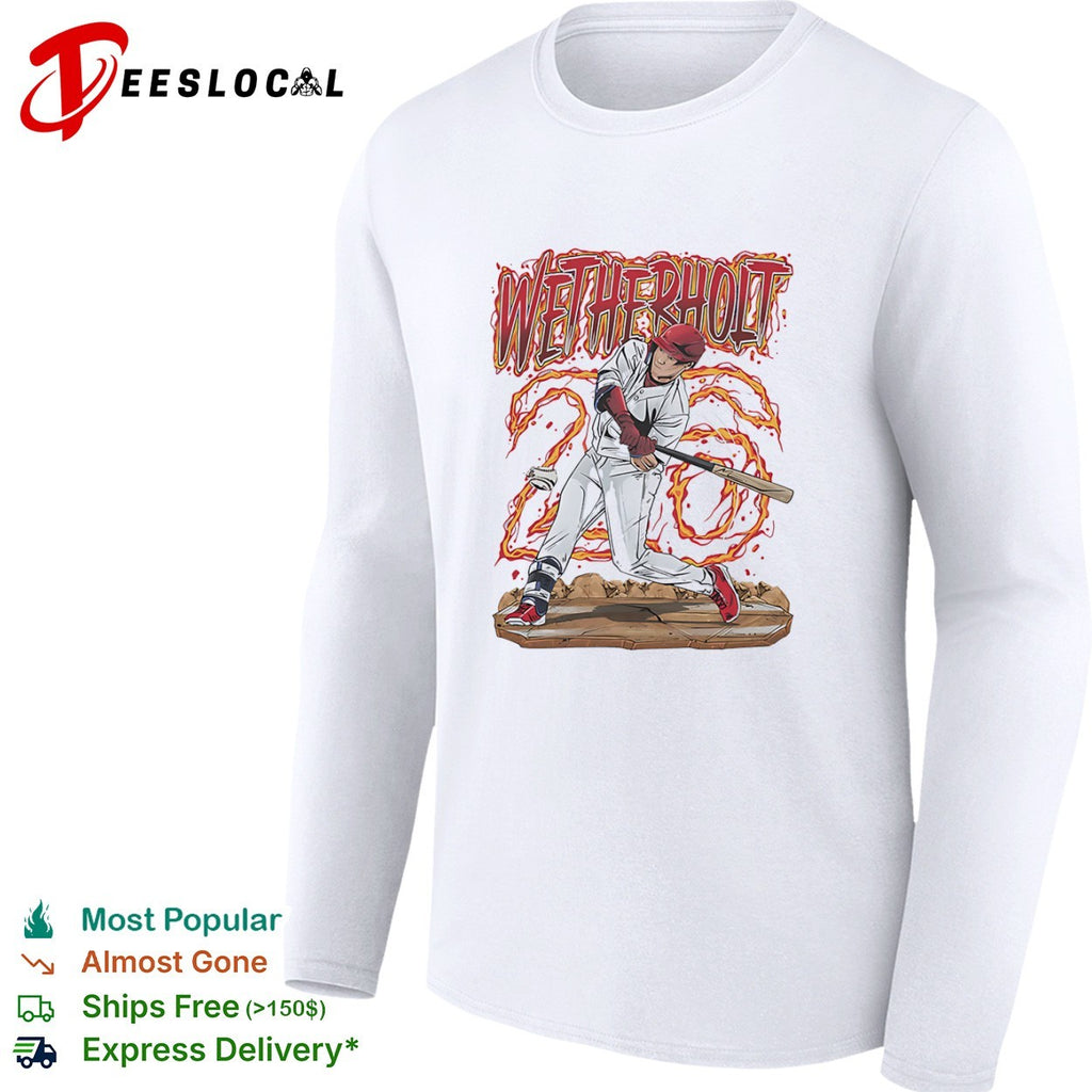 Wetherholt Baseball Player batter sports shirt