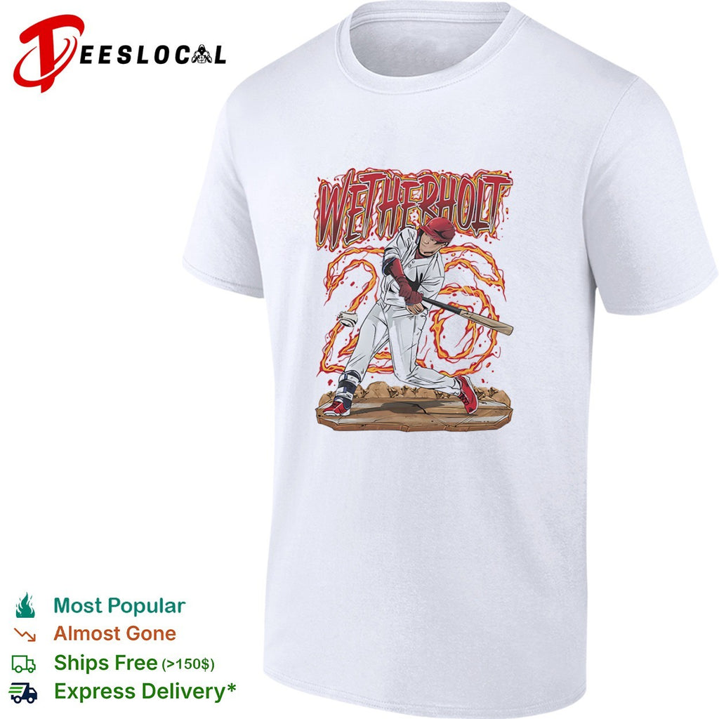 Wetherholt Baseball Player batter sports shirt