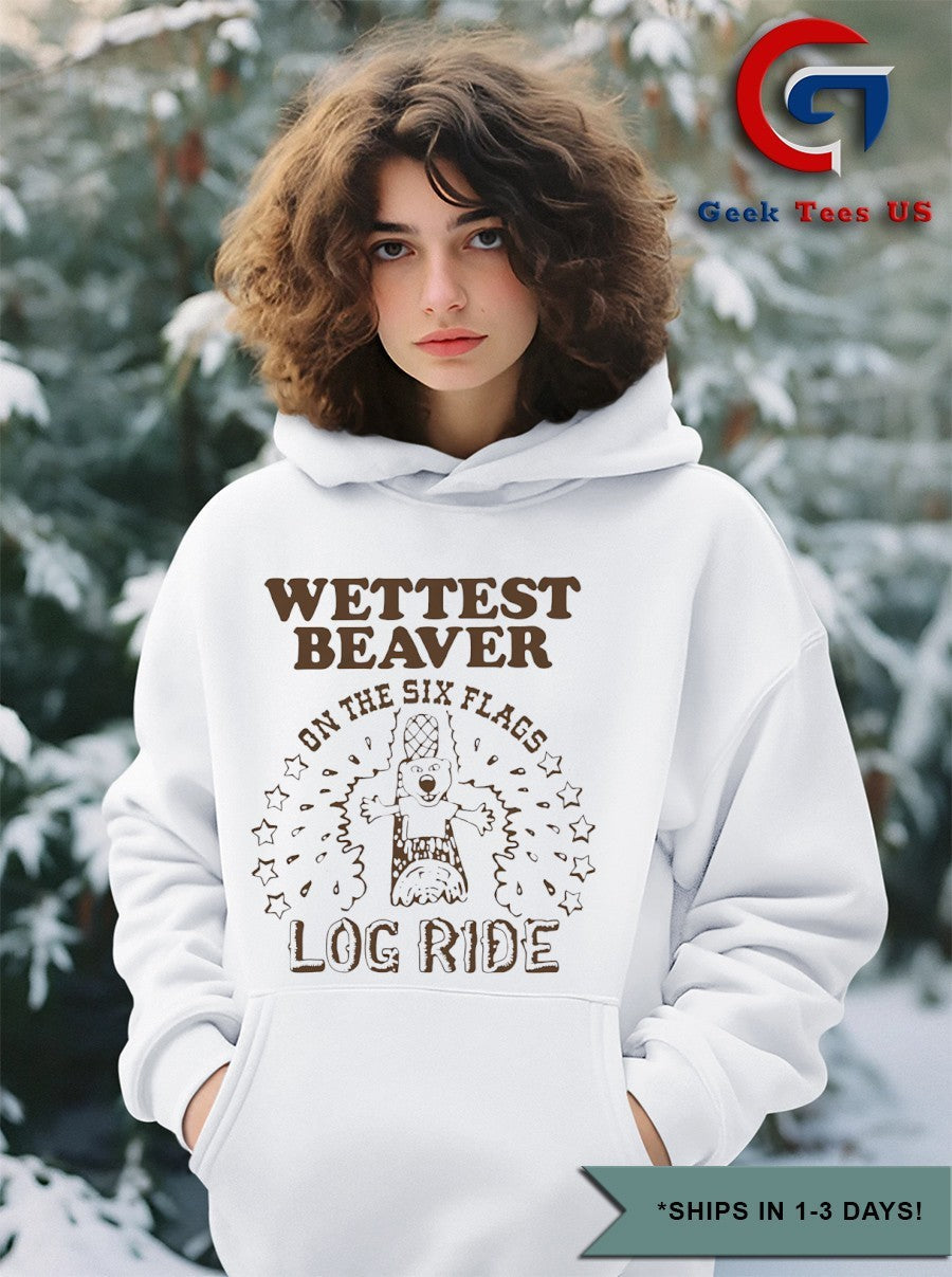 Wettest beaver on the amusement park log ride shirt