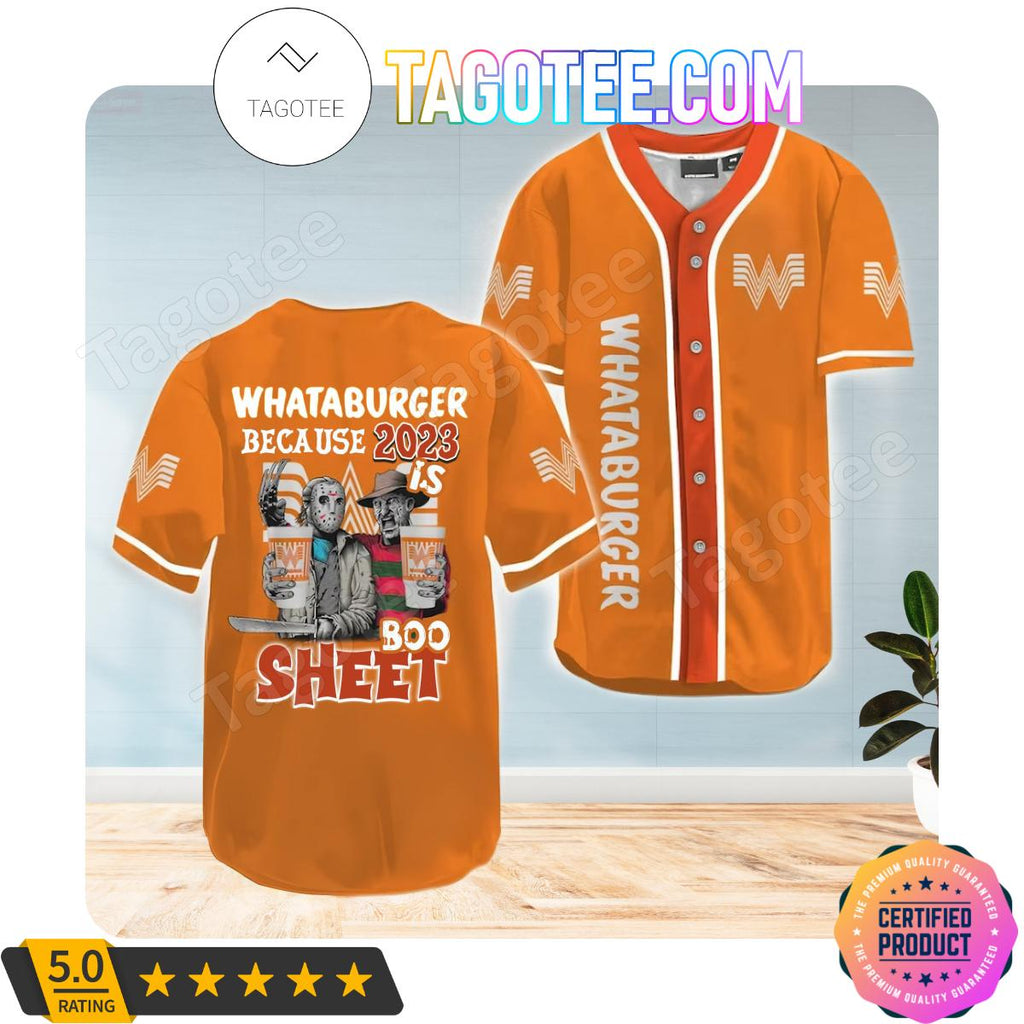 Whataburger Freddy And Jason 2023 Boo Sheet Jerseys