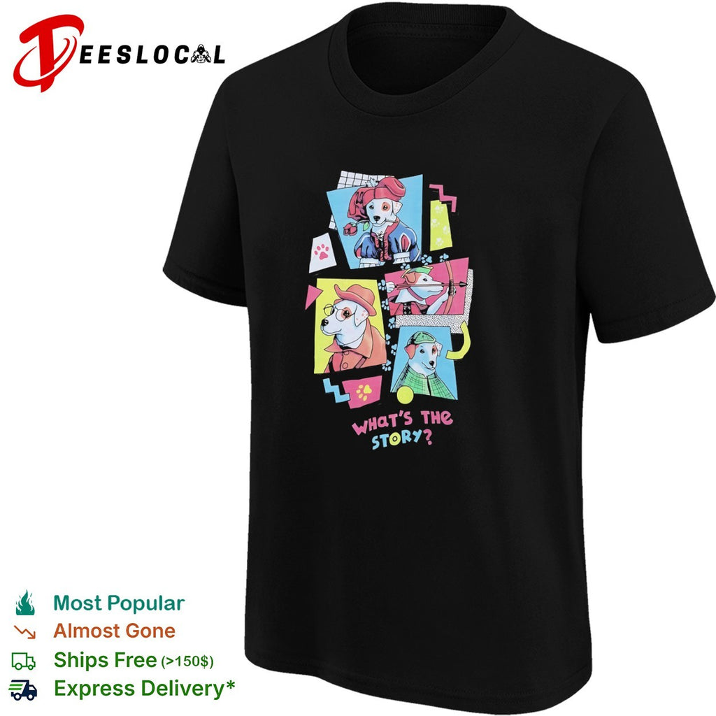 What’s the Story Retro Dog detective shirt
