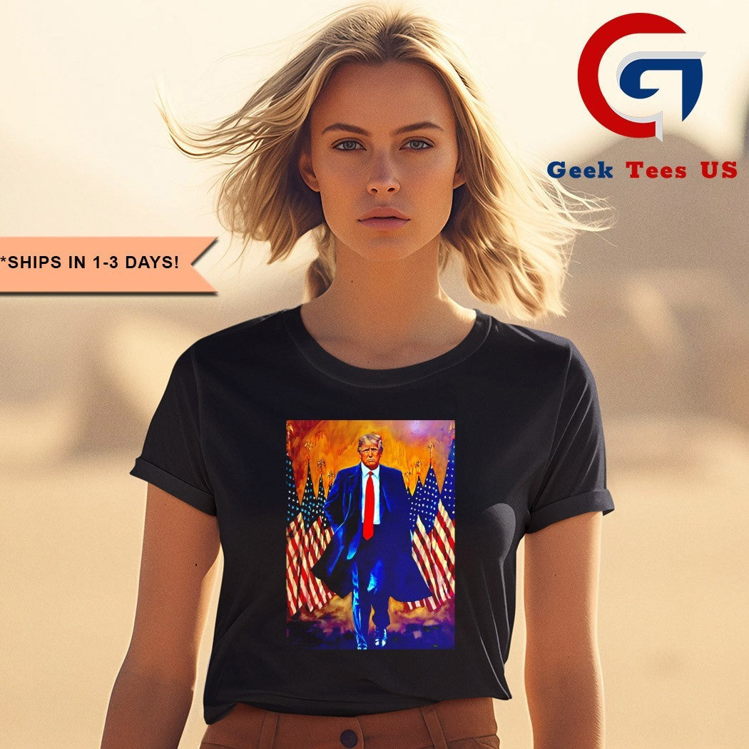 White House Paintings Of President Trump shirt