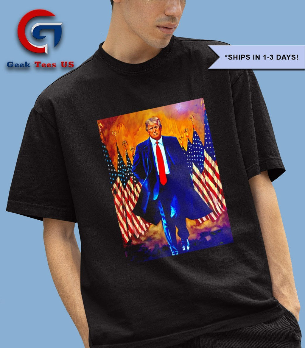 White House Paintings Of President Trump shirt