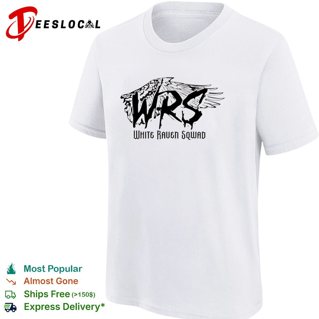 White Raven Squad WRS Logo shirt