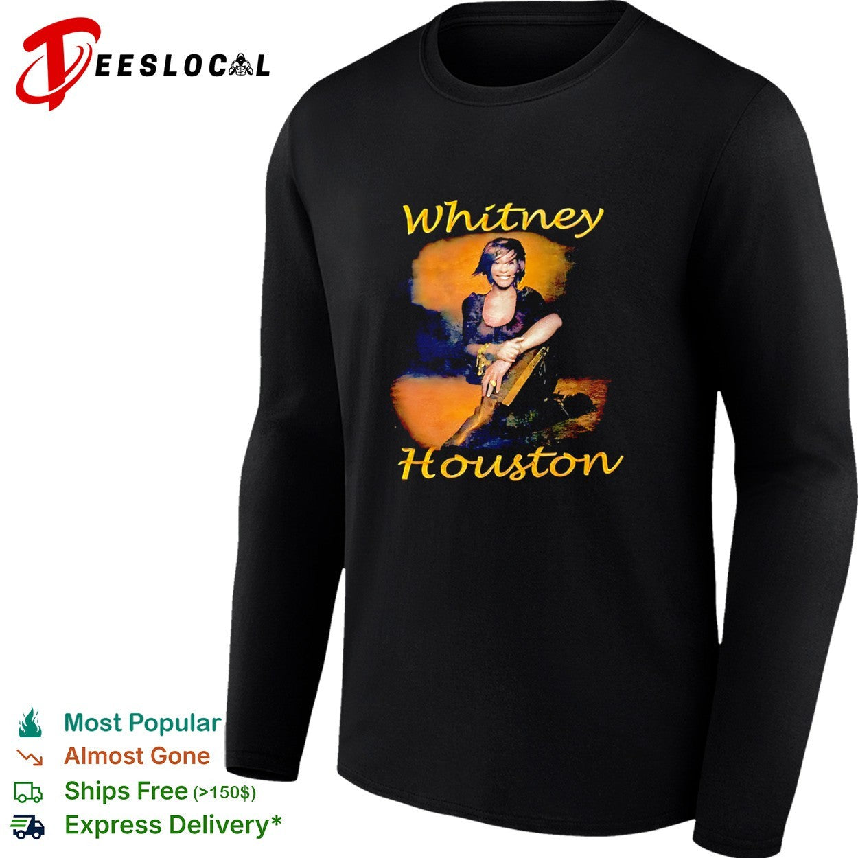 Whitney Houston Portrait R&B Pop Icon Music Legend shirt