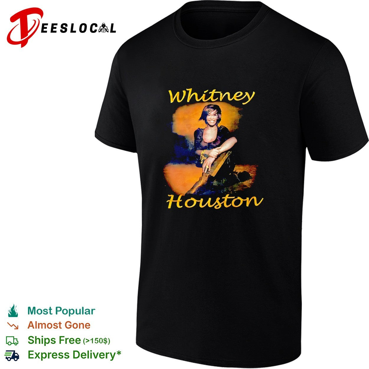 Whitney Houston Portrait R&B Pop Icon Music Legend shirt
