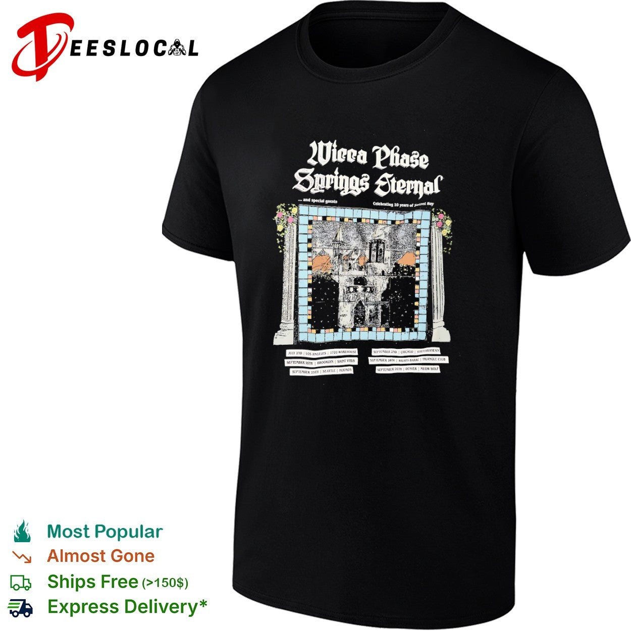 Wicca Phase Springs Eternal Celebrating 10 Years of Secret Boy Tour shirt
