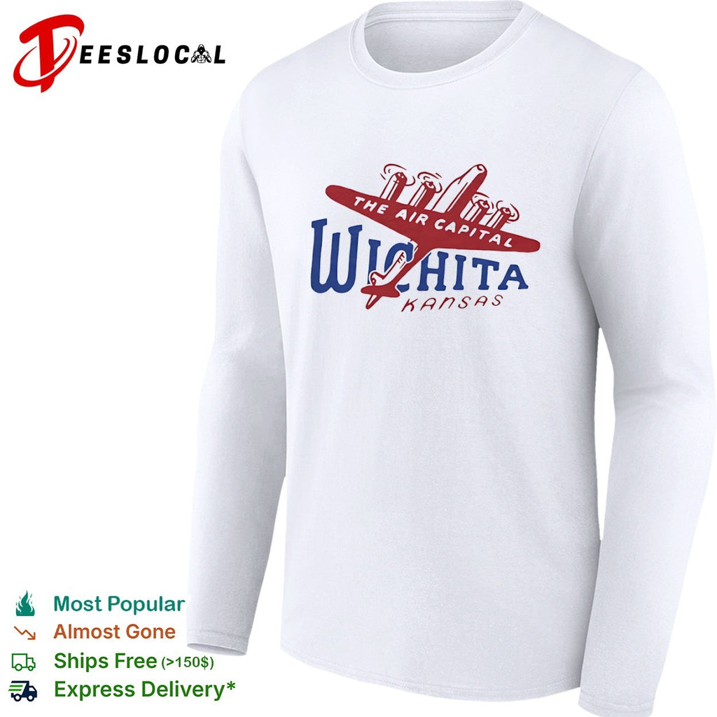 Wichita Kansas The Air Capital Vintage Airplane shirt