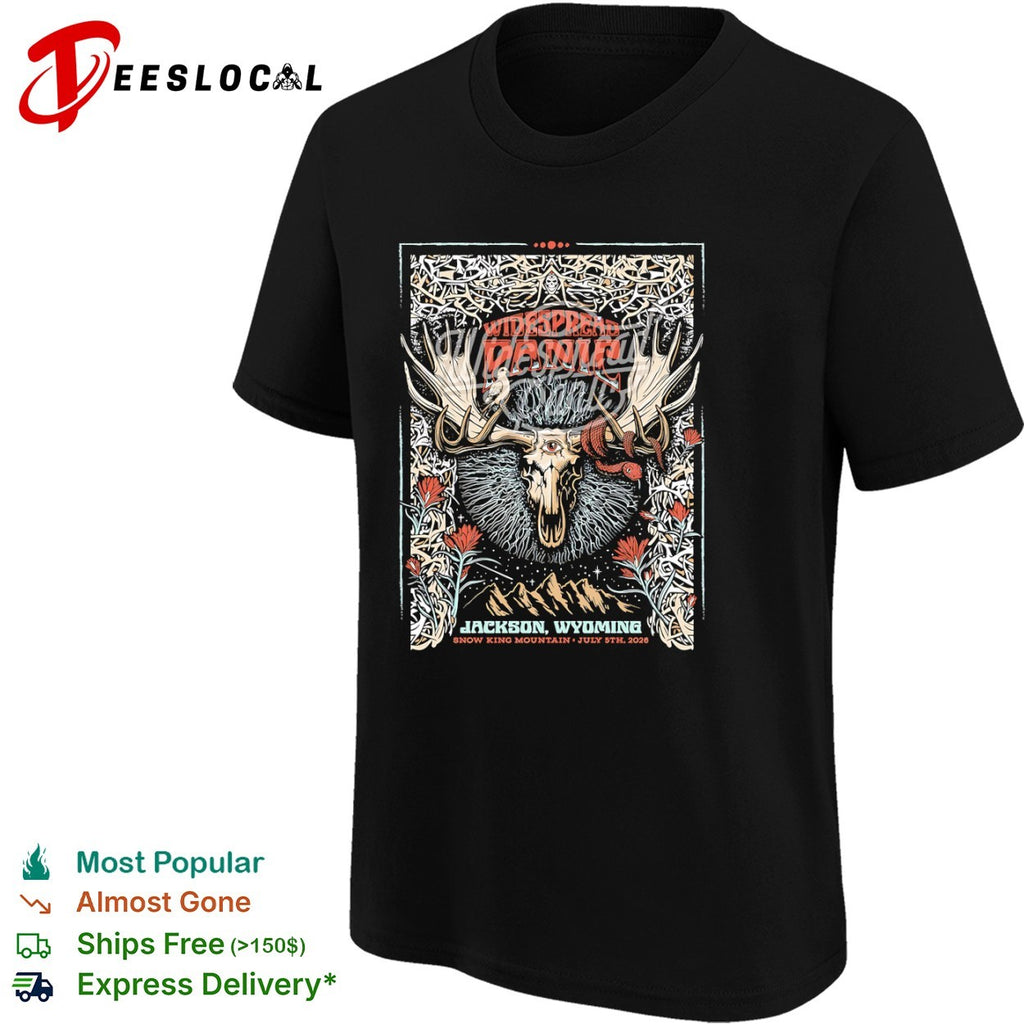 Widespread Panic Jackson Wyoming July 5th 2026 Snow King Mountain Concert Poster shirt