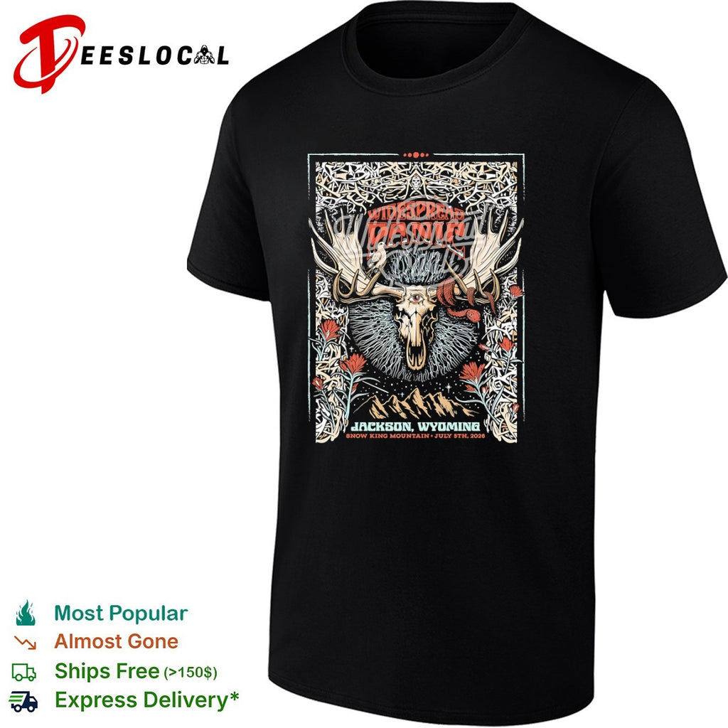 Widespread Panic Jackson Wyoming July 5th 2026 Snow King Mountain Concert Poster shirt