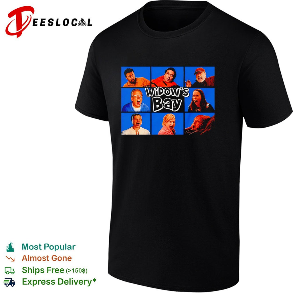 Widow’s Bay screaming cast parody poster shirt