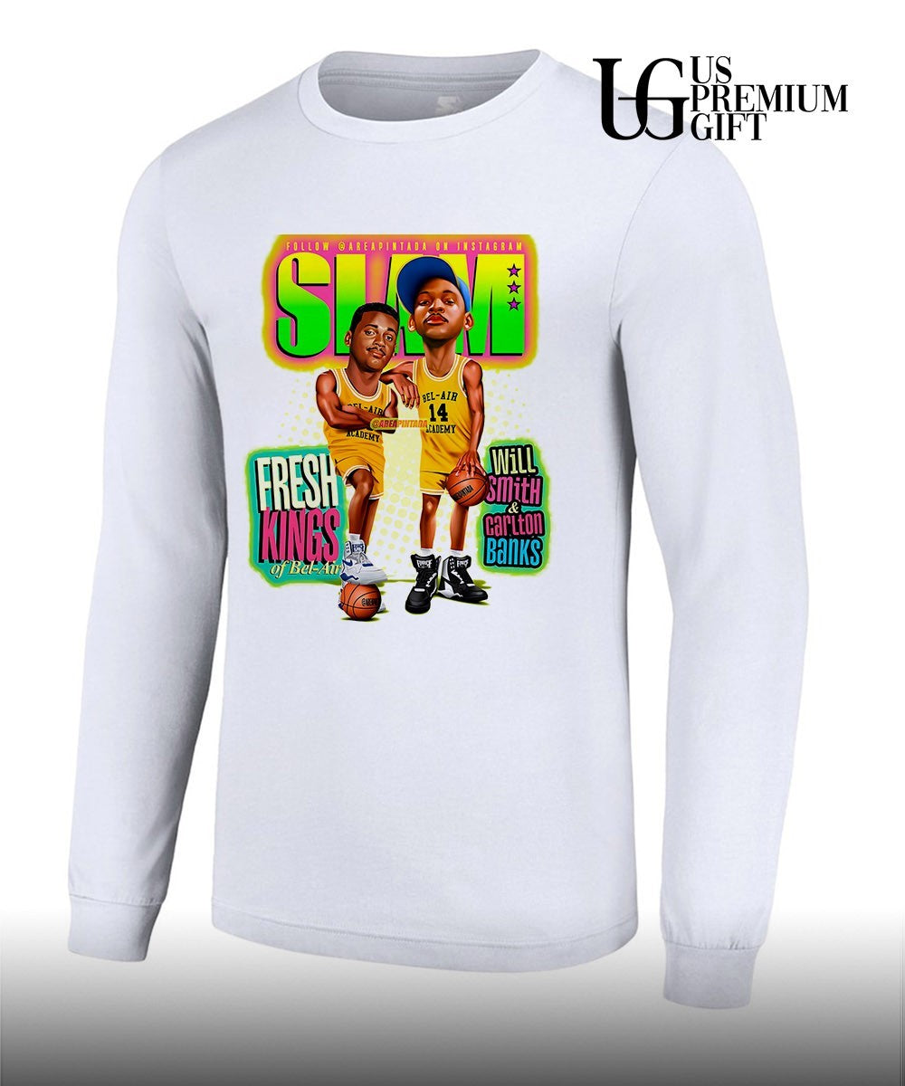 Will Smith and Carlton Banks The Fresh Prince of Bel-Air Slam shirt