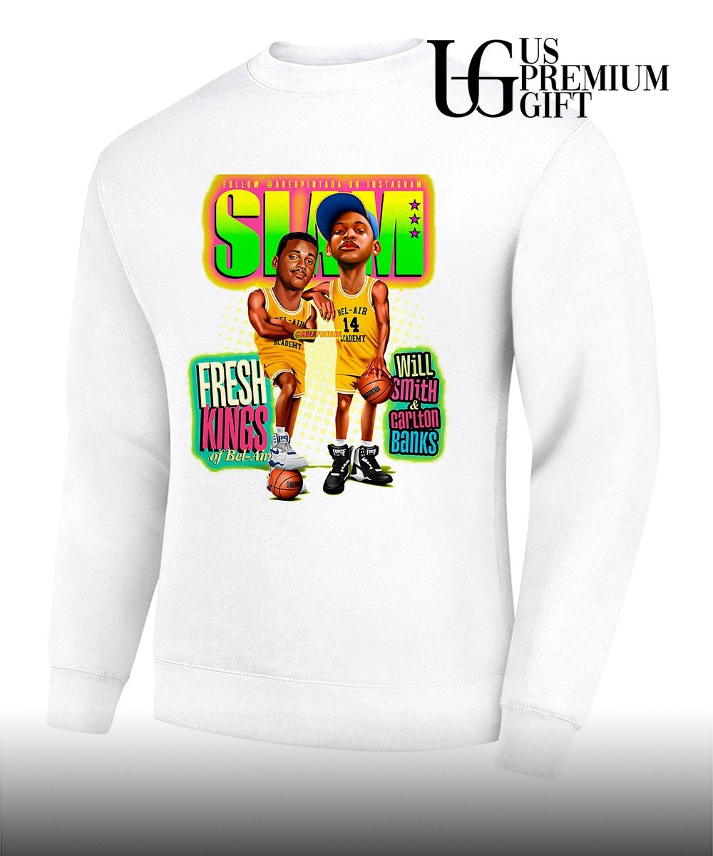 Will Smith and Carlton Banks The Fresh Prince of Bel-Air Slam shirt