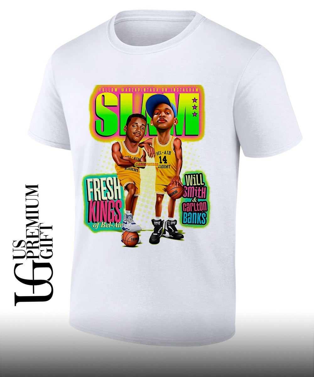 Will Smith and Carlton Banks The Fresh Prince of Bel-Air Slam shirt