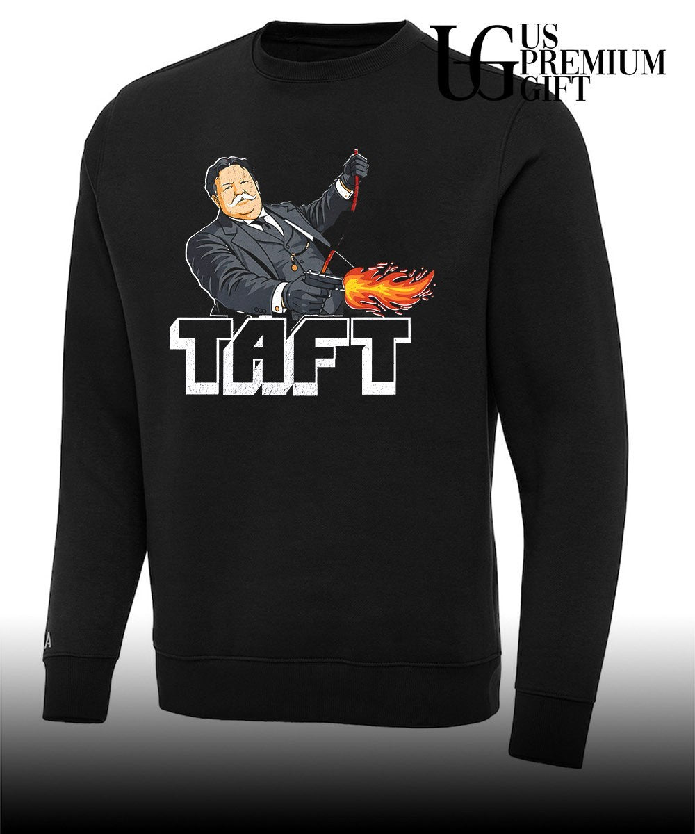 William Howard Taft holding guns shirt