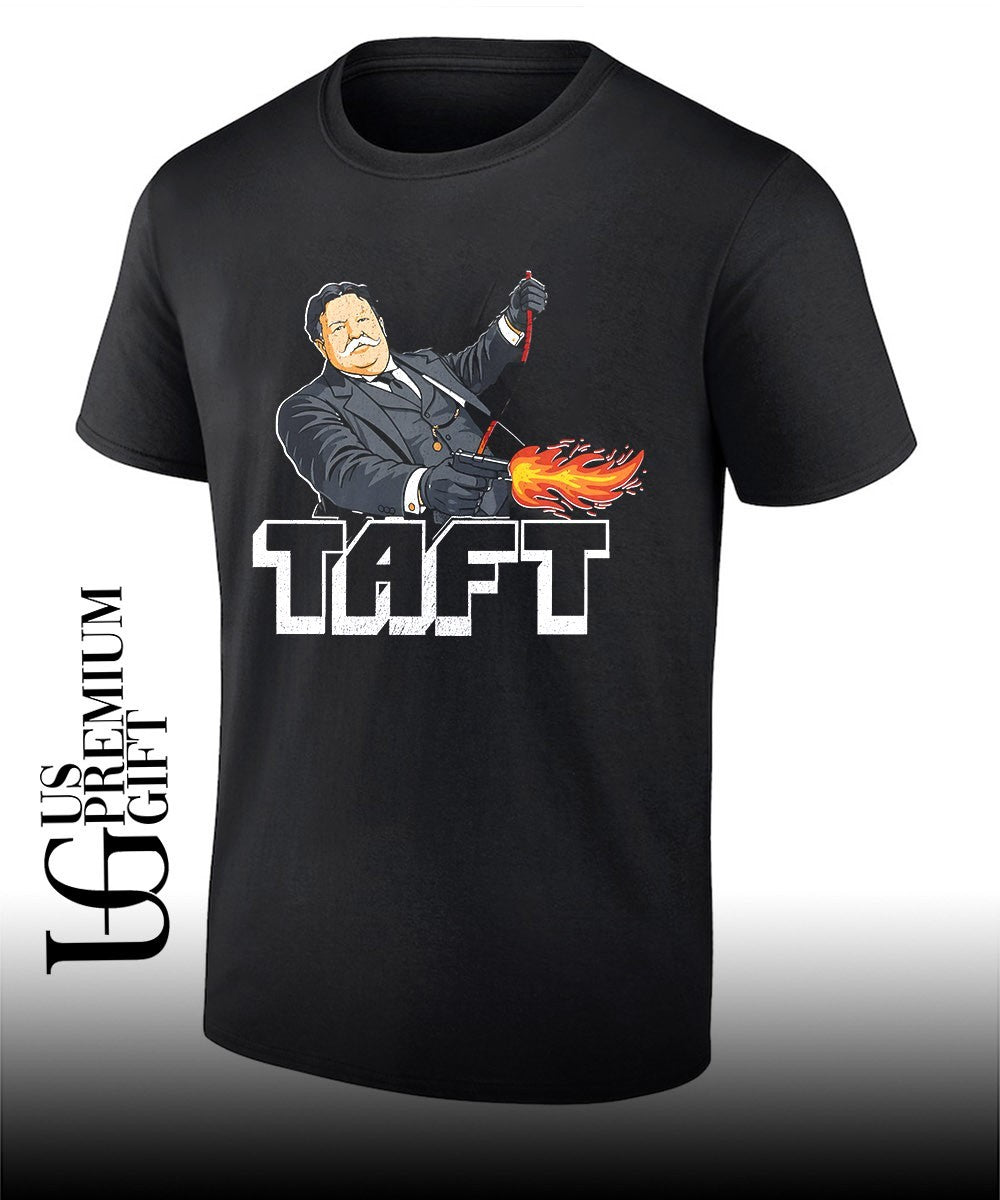 William Howard Taft holding guns shirt