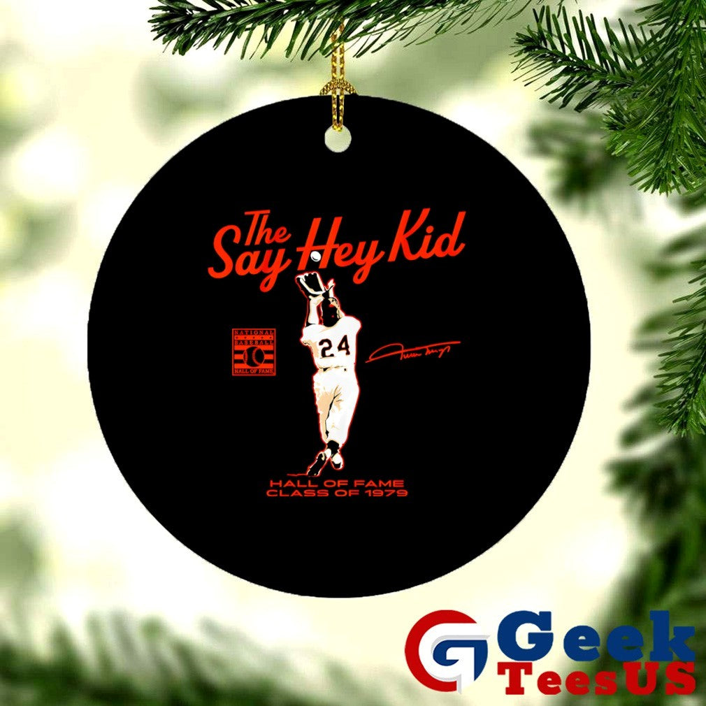 Willie Mays San Francisco Giants Say Hey Kid Hall of Fame Class of 1979 signature shirt
