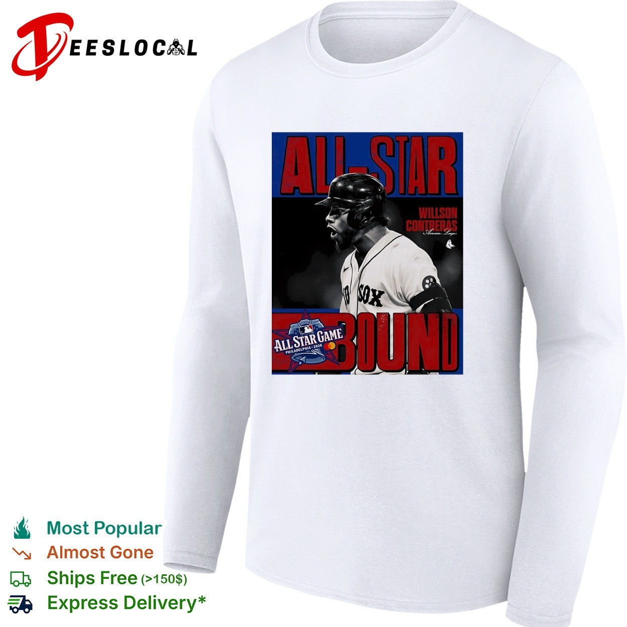 Willson Contreras Red Sox MLB All Star Game Bound 2026 Philadelphia shirt