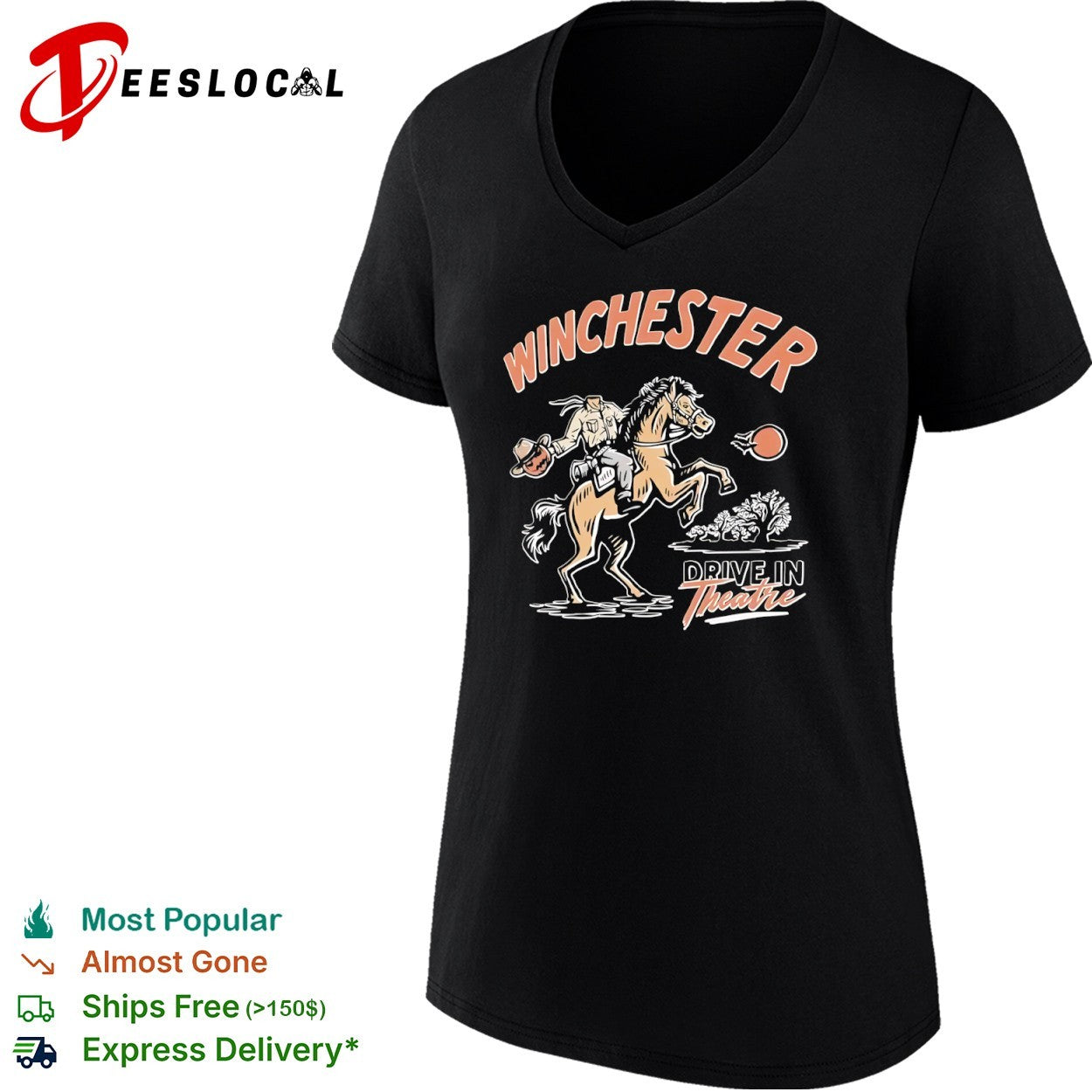 Winchester Drive-In Theatre Headless Horseman shirt