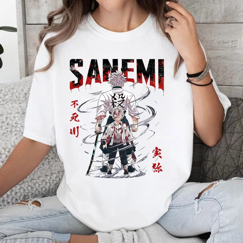 Wind Hashira DM Characters Shirt Crewneck Hoodie, Anime Otaku Shirt Comfort Cotton Sweatshirt | HappyPodTees.com