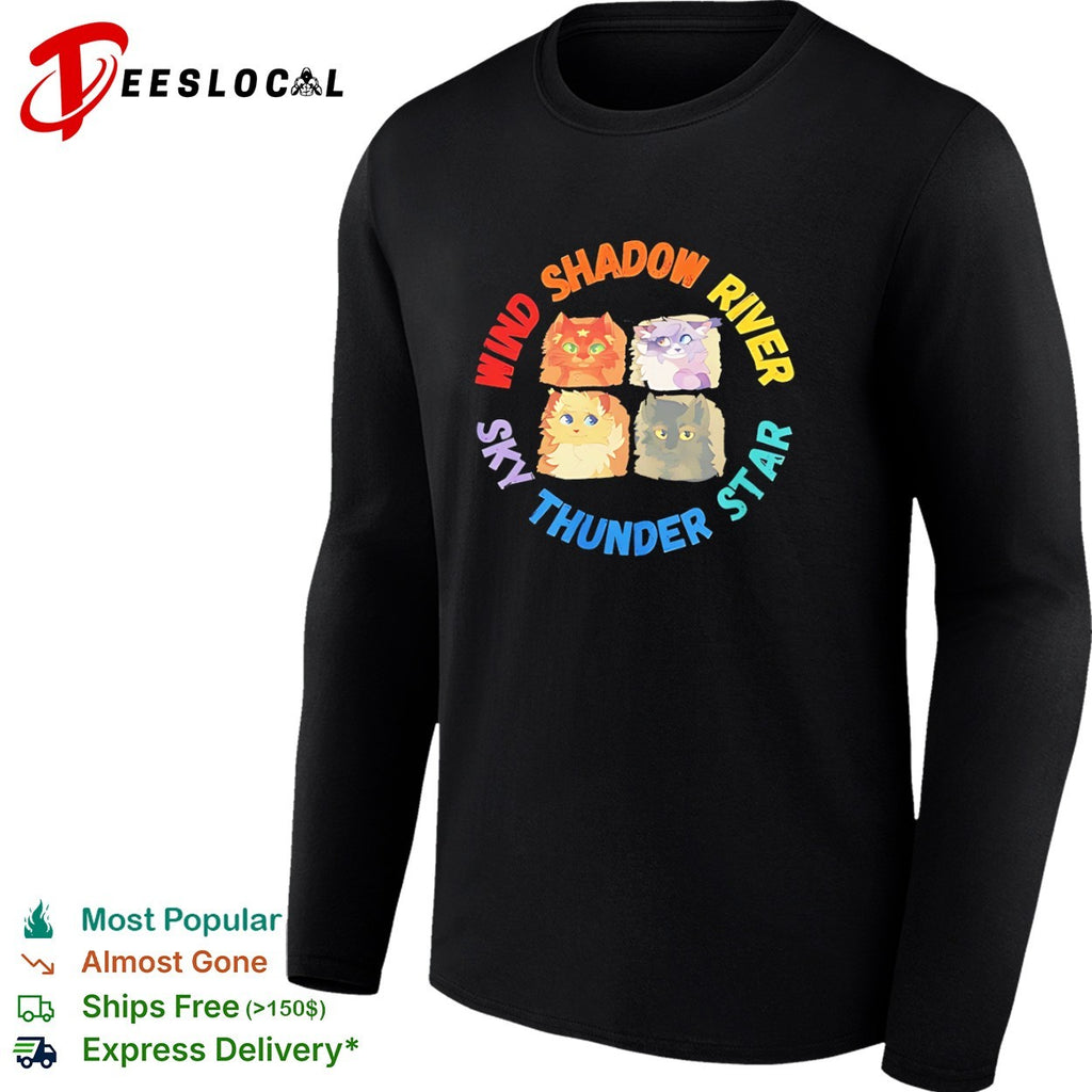 Wind Shadow River Sky Thunder Star Warriors Cats shirt