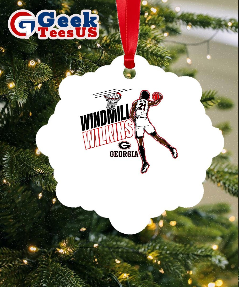 Windmill Jake Wilkins Georgia Bulldogs men’s basketball Slam dunk Ornament