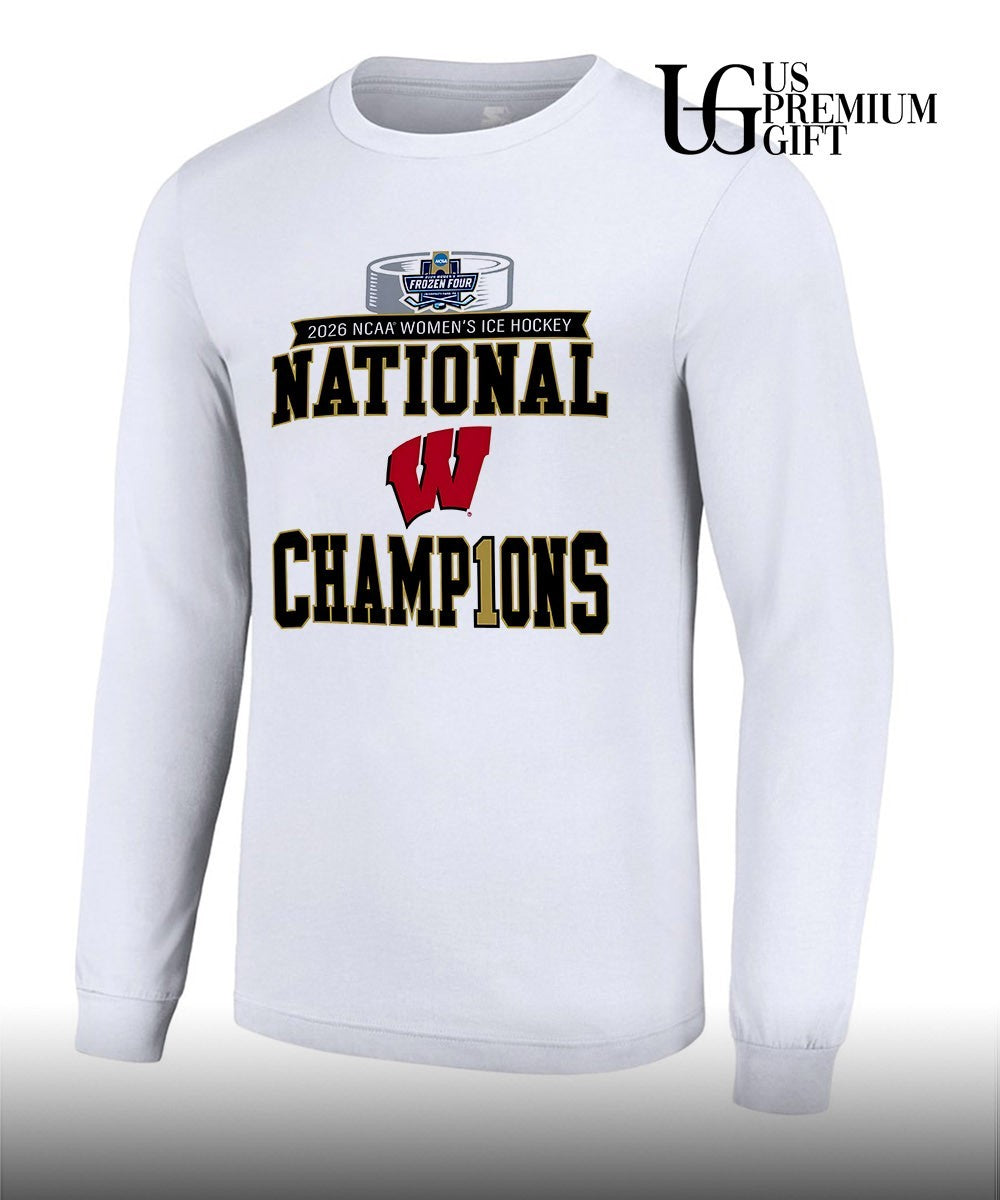 Wisconsin Badgers 2026 NCAA Frozen Four Women’s Ice Hockey National Champions Locker Room shirt