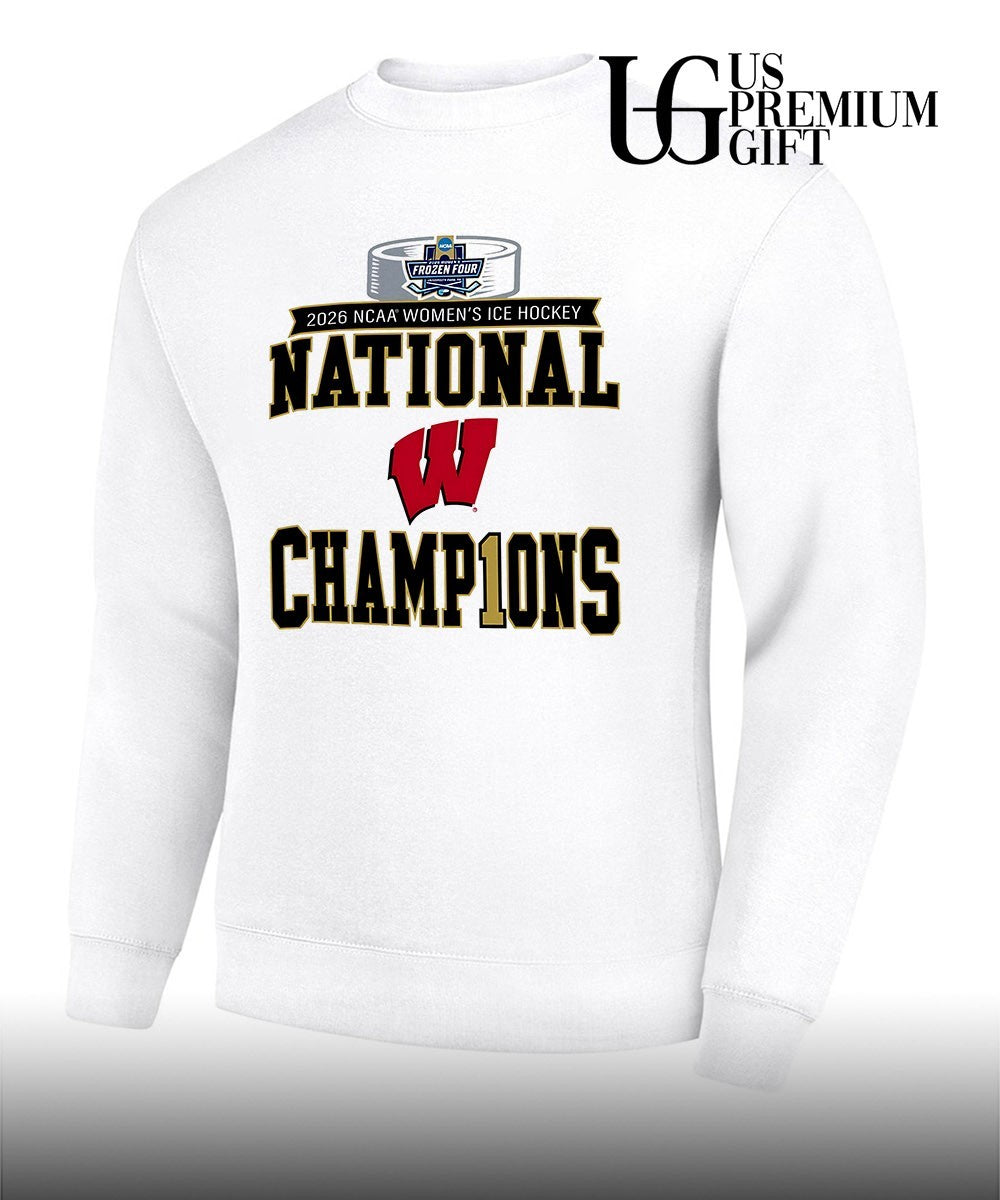 Wisconsin Badgers 2026 NCAA Frozen Four Women’s Ice Hockey National Champions Locker Room shirt