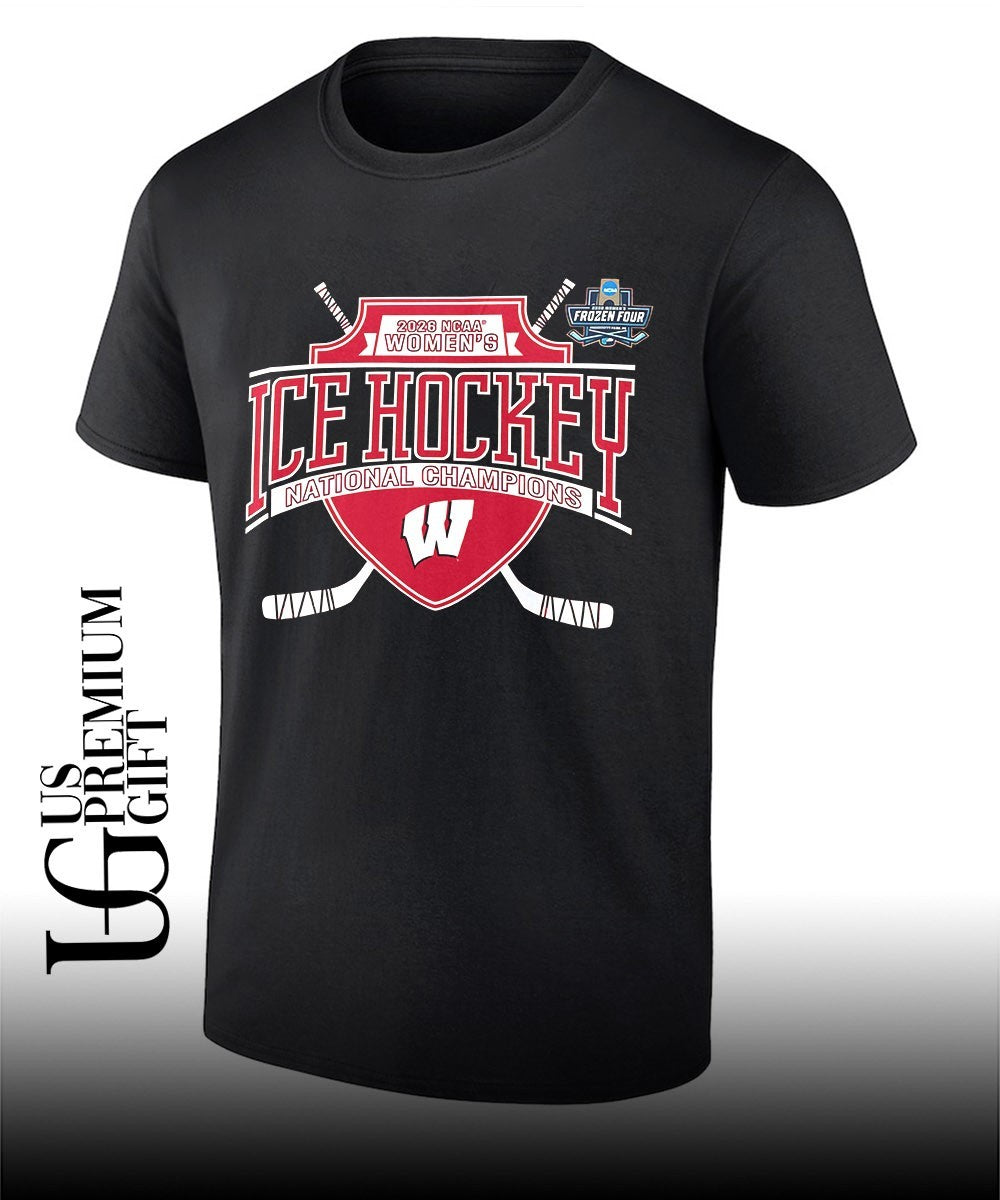 Wisconsin Badgers 2026 NCAA Frozen Four Women’s Ice Hockey National Champions shirt