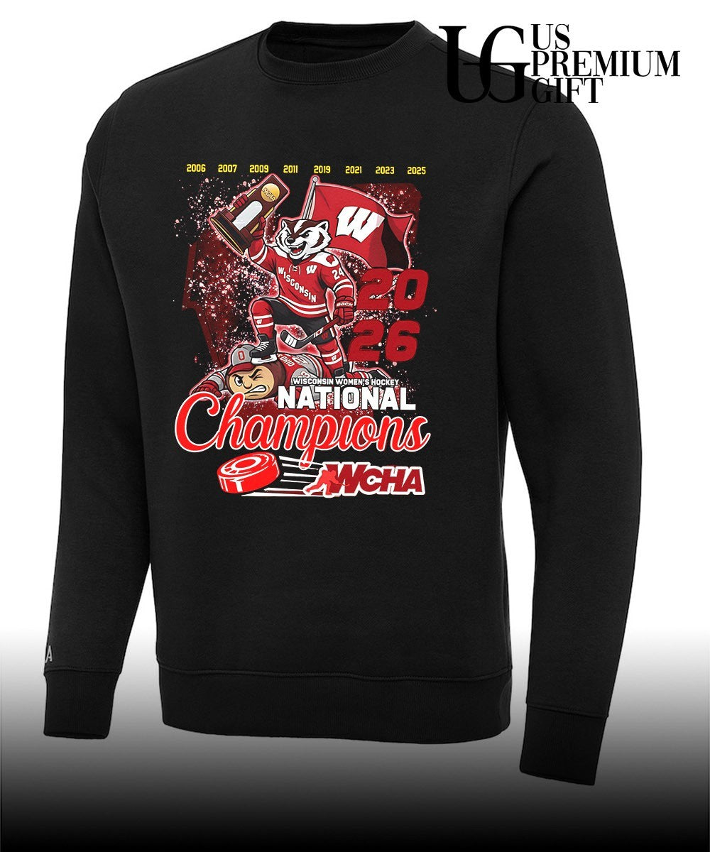 Wisconsin Badgers 2026 National Champions Women’s Ice Hockey shirt