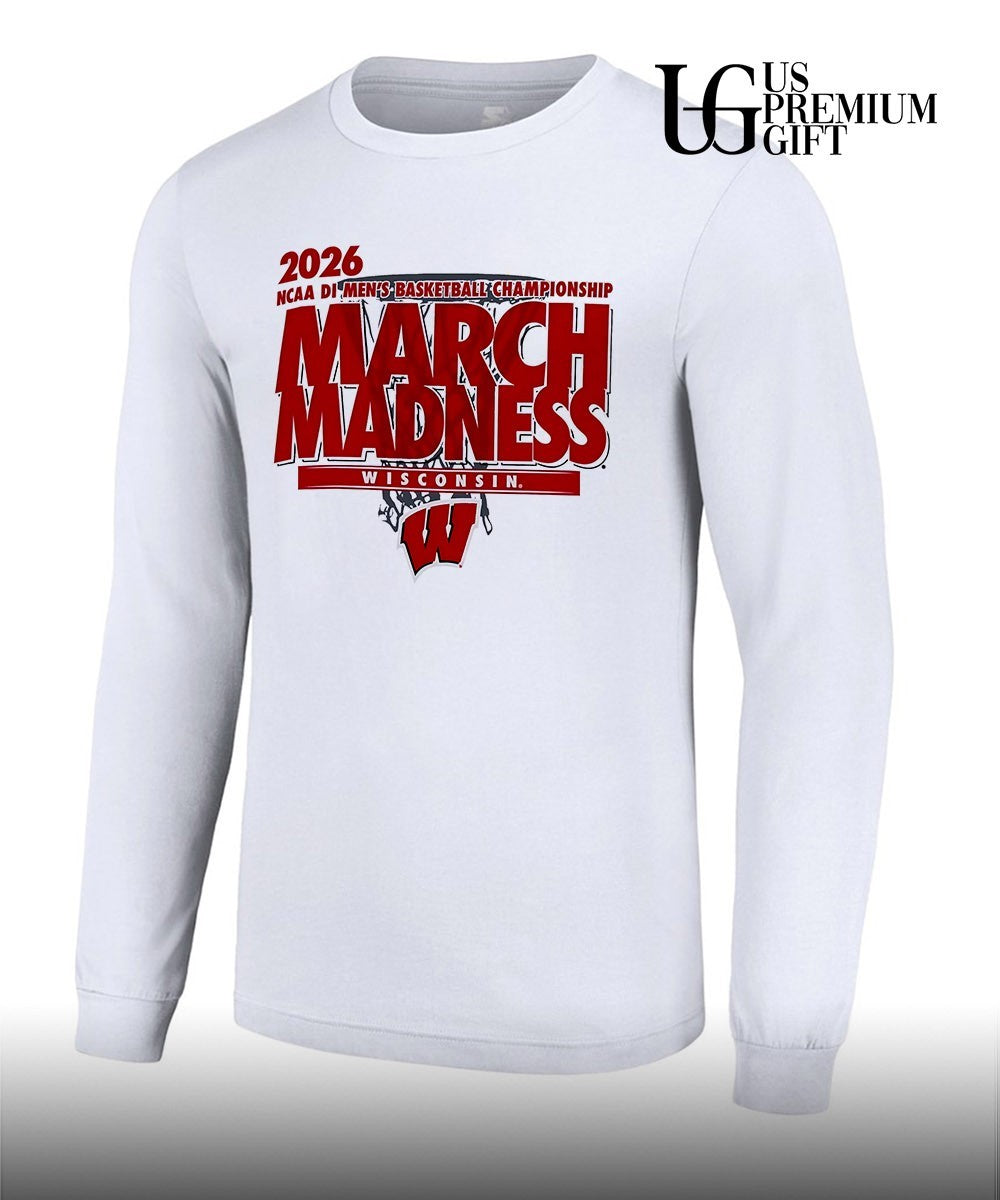 Wisconsin Badgers March Madness NCAA D1 Men’s basketball Championship 2026 shirt