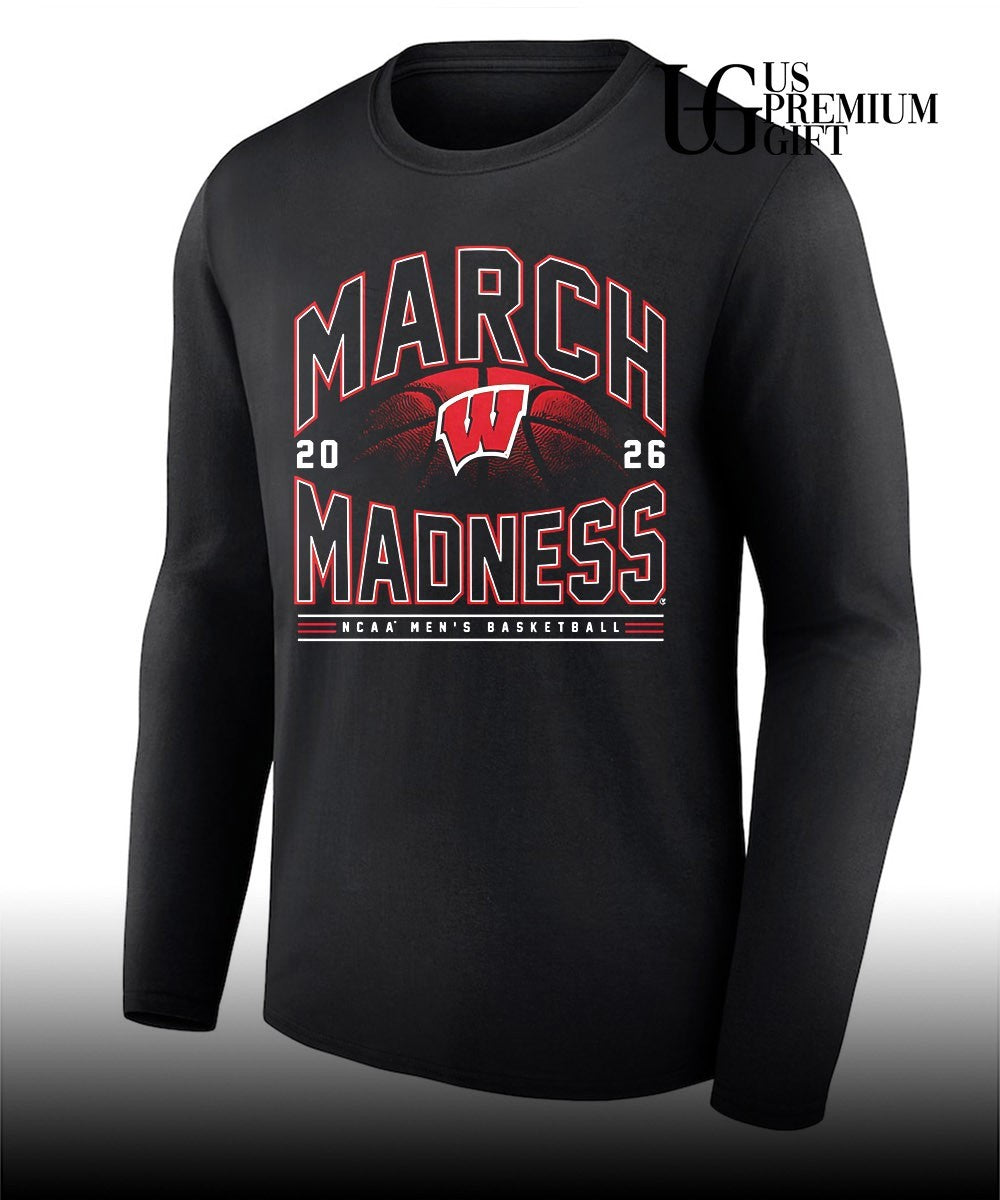 Wisconsin Badgers Men’s basketball 2026 NCAA March Madness shirt