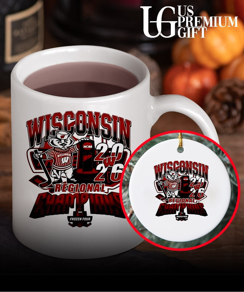 Wisconsin Badgers Regional Champions 2026 mascot shirt