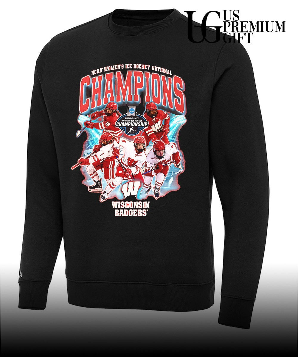 Wisconsin Badgers Women’s Ice Hockey 2026 National Champions shirt